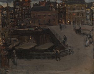 Damrak in the Evening by Isaac Israels