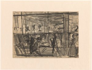The Display Window of a Hat Shop on the Nieuwendijk in Amsterdam at Night by Isaac Israels