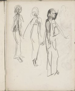 Three Standing Indian Figures