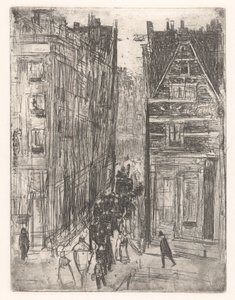 Gasthuismolensteeg in Amsterdam by Isaac Israels