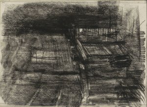 Buildings, Possibly Shopfronts by Isaac Israels