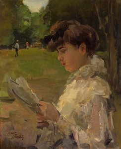 Girl Reading by Isaac Israels