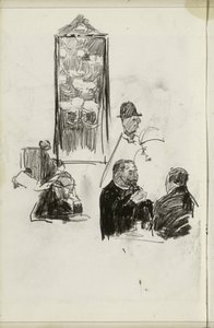 Men in an Establishment by Isaac Israels