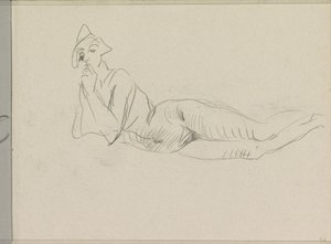 Reclining Female Nude by Isaac Israels