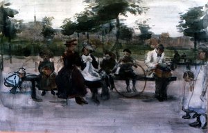 The Park Bench, Amsterdam by Isaac Israels