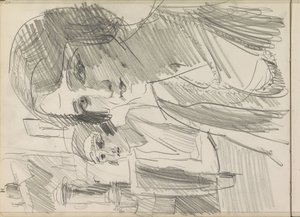 Two Women at a Table, Possibly on a Terrace by Isaac Israels