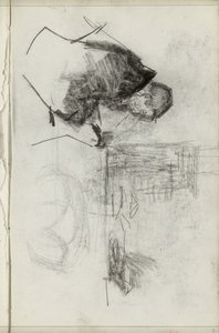 Seated man, in profile by Isaac Israels