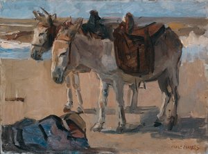 Two Donkeys by Isaac Israels