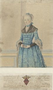 Portrait of Maria van IJsseldijk, Standing Knee-Length