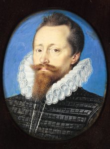 A Gentleman, perhaps Edward Cecil, Viscount Wimbledon by Isaac Oliver