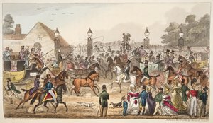 The Arrival, or Western Entrance into Cockney Land, from The English Spy