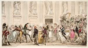 The Cyprians Ball at the Argyle Rooms, from The English Spy by Isaac Robert Cruikshank
