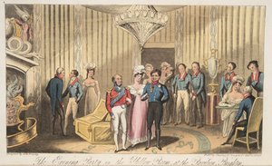 The Evening Party at the Pavilion, Brighton, from The English Spy