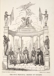 The Five Principal Orders of Society, from The English Spy