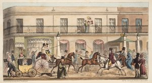 The High Street, Cheltenham, from The English Spy by Isaac Robert Cruikshank