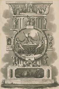 Corinthian Capital, Roses, Pinks and Tulips; Ups and Downs, Ins and Outs of Life in London by Isaac, Robert and George Cruikshank