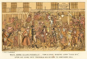 White Horse Cellar, Piccadilly by Isaac, Robert and George Cruikshank