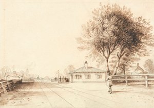View on the Line of the Liverpool and Manchester Railway