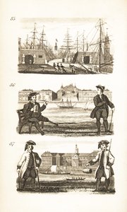London Docks, Greenwich Hospital and Chelsea Hospital by Isaac Taylor