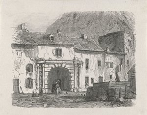 Gate in the Suburb Claussen of the City of Luxembourg by Isaac Weissenbruch