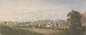 Walls of Rome: The Aurelian Wall, with the Pyramid of Cestius