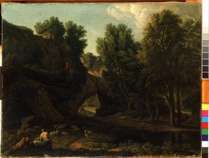 Landscape. Painting by Isaac de Moucheron