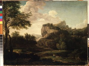 Landscape. Painting by Isaac de Moucheron, 18th century. Museum of Fine Arts of Mikalojus Konstantinas Ciurlionis, Kaunas, Lithuania by Isaac de Moucheron