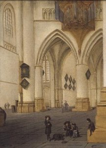 View of the South Ambulatory of the Church of St. Bavo, Haarlem