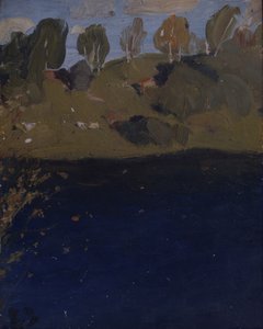 At a lake. Autumn