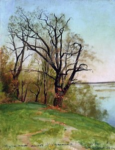 Oak Tree on the Riverbank by Isaak Ilyich Levitan
