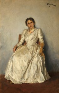 Portrait of Sophia Kuvshinnikova, 1888 by Isaak Ilyich Levitan