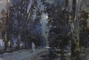 The Shadows. Moonlight Night, 1880s by Isaak Ilyich Levitan