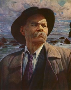 Maxim Gorky by Isaak Israilevich (after) Brodsky