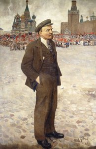 Lenin in Red Square by Isaak Israilevich Brodsky