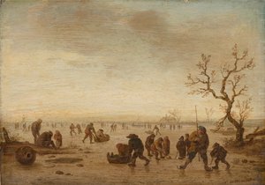 Skaters on the Ice by Isack van Ostade
