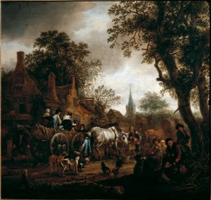 The Break at the Hostel by Isack van Ostade