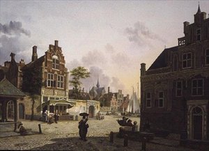 View of a Town by Isidor Verheyden