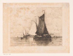 Ships on the Scheldt by Isidore Meyers