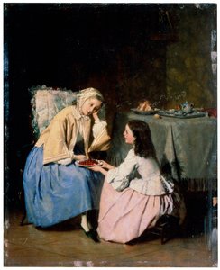 At the Sick Friend by Isidore Patrois