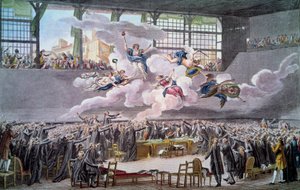 French Revolution: The Oath of the Tennis Court on 20 June 1789 by Isidore Stanislas Helman