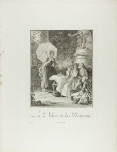 The Delights of Motherhood, from Monument of the Physical and Moral Costume of the Late Eighteenth Century