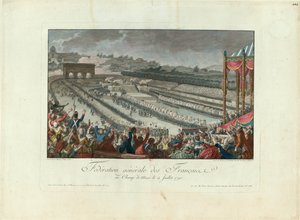 The Festival of the Federation at Champ de Mars on 14 July 1790
