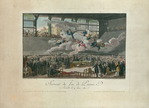 The Tennis Court Oath on 20 June 1789 by Isidore Stanislas Helman