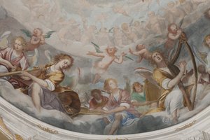 Angels, Musician Angels and Puttos (detail) by Isidoro Bianchi
