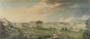 View of Paestum by Isidro González Velázquez