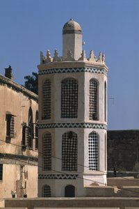 Minaret of the mosque, Palace of the Dey by Islamic School