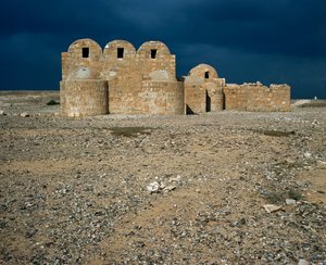 View of Qasr Amra, desert castles by Islamic School