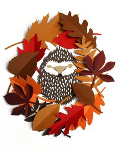 Hedgehog Wreath, 2015 by Isobel Barber