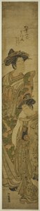 The Courtesan Matsukaze of the Matsubaya and Her Attendant