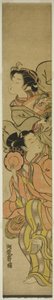 Two Dancers by Isoda Koryusai